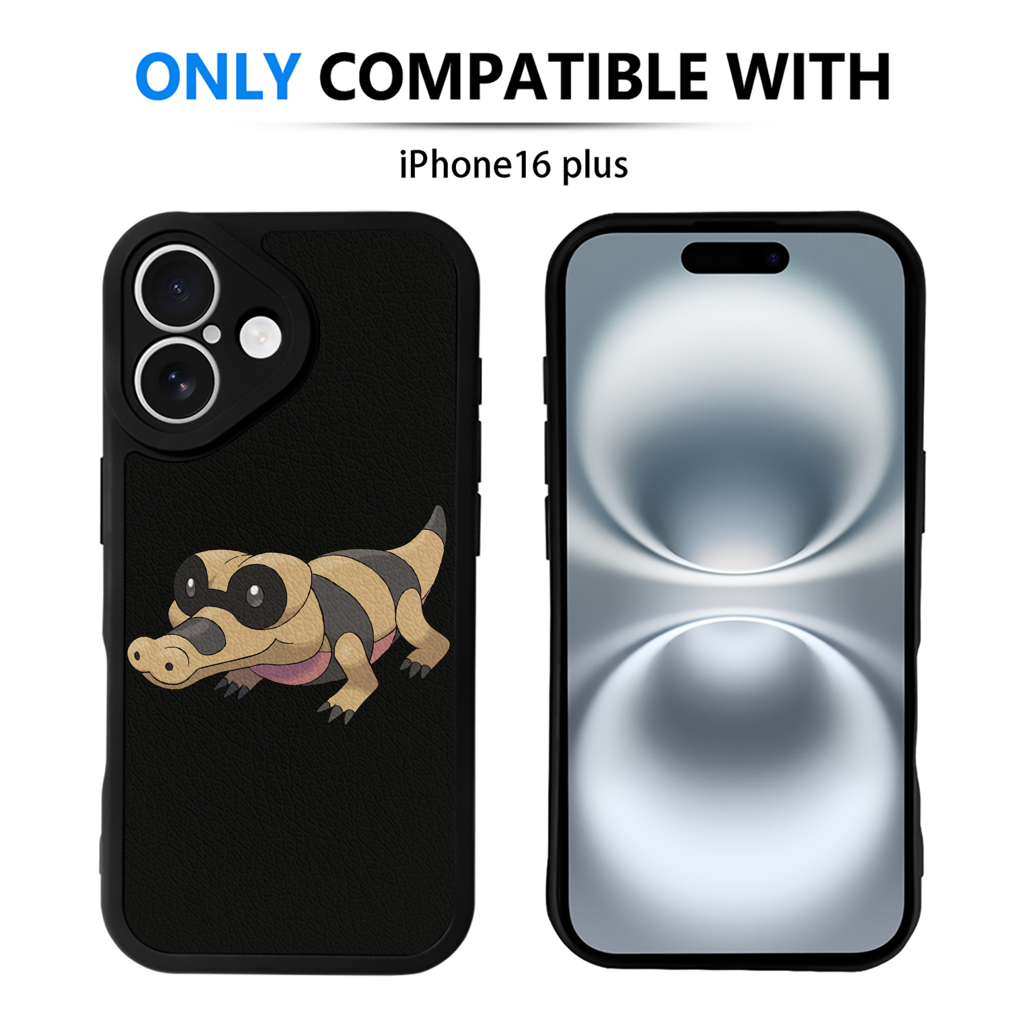（画像用） ポケットモンスター Pokémon 【iPhone 16シリーズ対応】シリコンスマホケース（レザー調） 材質：シリコン